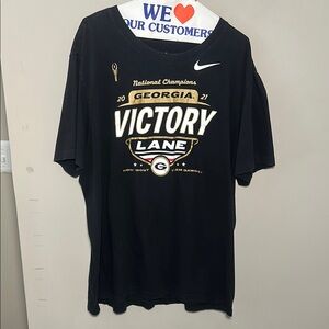 Nike university of Georgia how bout them dawgs Victory Lane black t-shirt